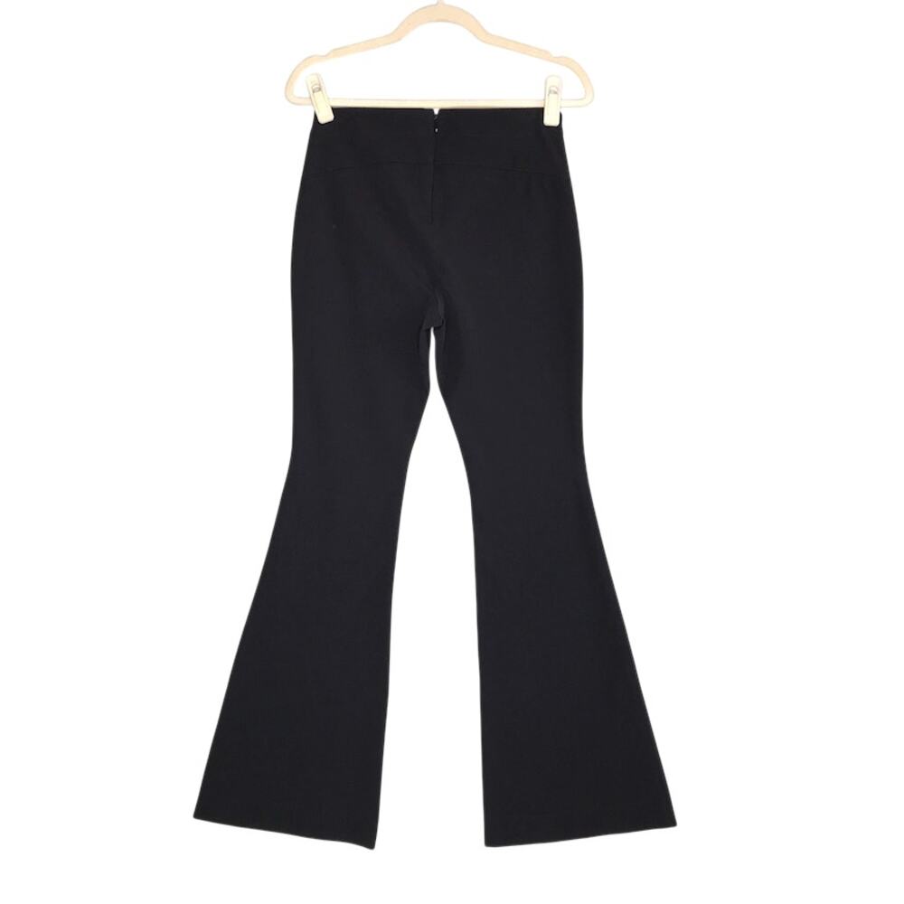 ANTHROPOLOGIE Essential Flare Pant Sz 4 Black Classic Stretch Office Business - Picture 4 of 15